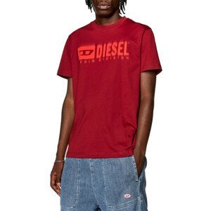 Tričko diesel t-diegor-l6 t-shirt červená xxl