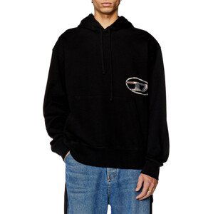 Mikina diesel s-macs-hood-l4 sweat-shirt černá m