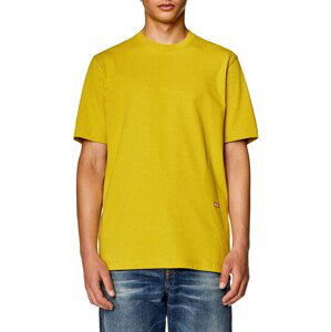 Tričko diesel t-just-l8 t-shirt žlutá s