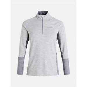 Termo prádlo peak performance m magic half zip šedá m