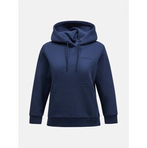 Mikina peak performance w original small logo hood modrá xs