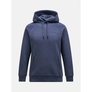 Mikina peak performance m original small logo hood modrá xl