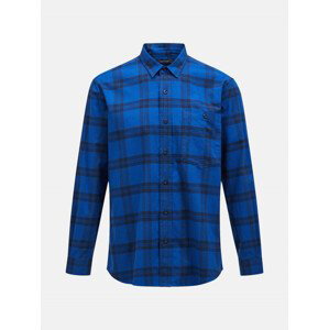 Košile peak performance m moment flannel shirt modrá m