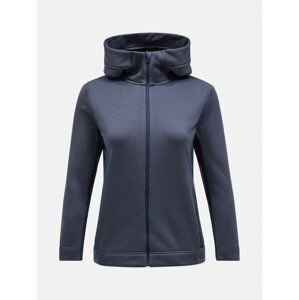 Mikina peak performance w rider tech zip hood modrá xs