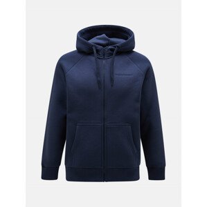 Mikina peak performance m original small logo zip modrá s