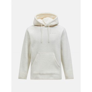 Mikina peak performance m fleece hood bílá l