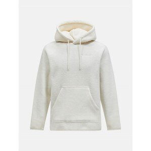 Mikina peak performance m fleece hood bílá xl