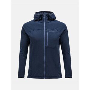 Mikina peak performance m light zip hood fleece modrá m