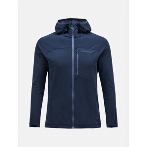 Mikina peak performance m light zip hood fleece modrá xl