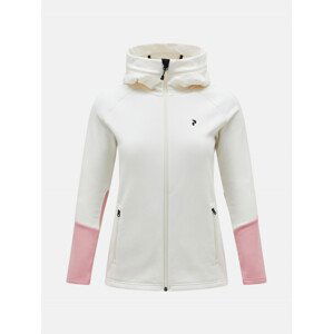 Mikina peak performance w rider zip hood bílá s