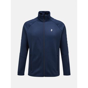 Mikina peak performance m rider zip jacket modrá m