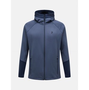 Mikina peak performance m rider zip hood modrá l