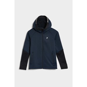 Mikina peak performance jr rider zip hood modrá 130