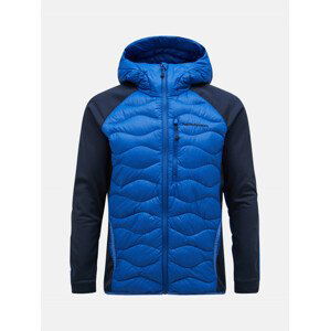 Bunda peak performance m helium down hybrid hood modrá xl