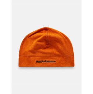 Čepice peak performance fleece tech beanie oranžová none