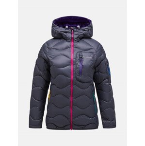 Bunda peak performance w helium utility down hood jacket šedá s