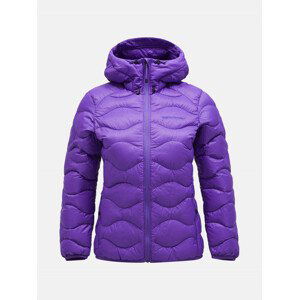 Bunda peak performance w helium down hood jacket fialová l