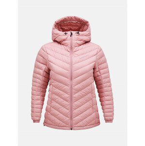 Bunda peak performance w frost down hood jacket růžová m