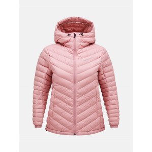 Bunda peak performance w frost down hood jacket růžová l