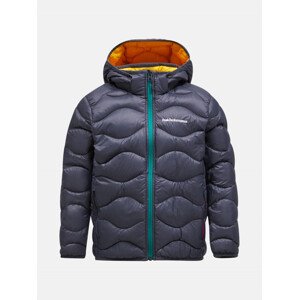 Bunda peak performance jr helium down hood jacket šedá 170