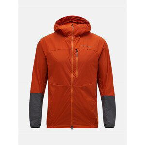 Bunda peak performance m vislight wind jacket oranžová xl