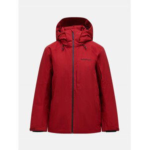 Bunda peak performance m maroon jacket červená l