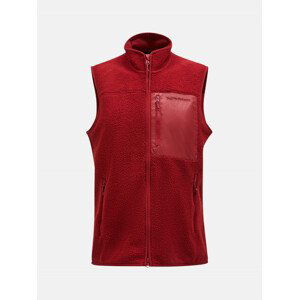 Vesta peak performance m pile vest červená m