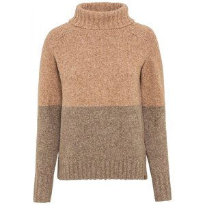 Svetr camel active knitwear hnědá s