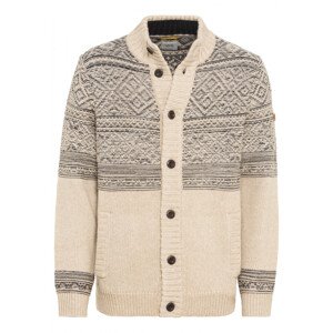 Svetr camel active knitted jacket bílá l