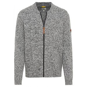 Svetr camel active knitted jacket šedá xl