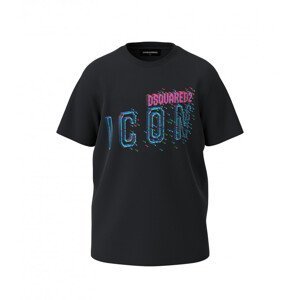 Tričko dsquared  d2t1004u relax-icon maglietta černá 10y