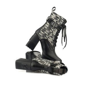 Kotníková obuv karl lagerfeld m'gram lace boot černá 37