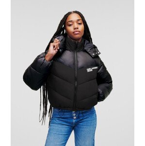 Bunda karl lagerfeld jeans klj puffer jacket černá m