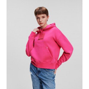 Mikina karl lagerfeld jeans klj hoodie sweat růžová s