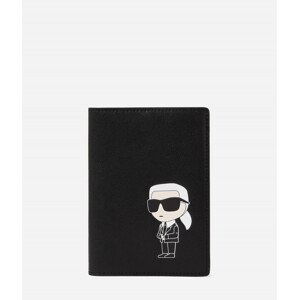 Peněženka karl lagerfeld k/ikonik 2.0 leather pass case černá none