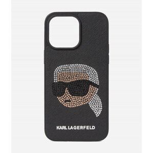 Obal na telefón karl lagerfeld k/ikonik 2.0 rhnstn 14 pro max černá none