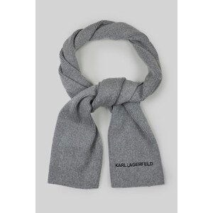 Šála karl lagerfeld k/essential logo scarf šedá none