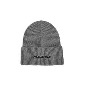 Čepice karl lagerfeld k/essential beanie šedá none