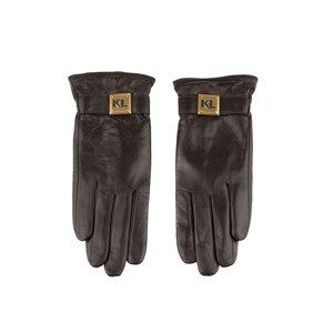 Rukavice karl lagerfeld k/kube ff glove hnědá s