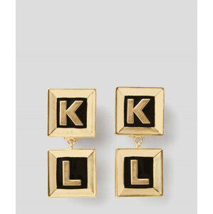 Náušnice karl lagerfeld k/kube enamel earring žlutá none