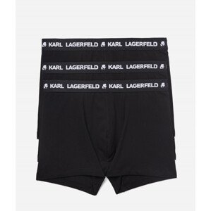 Spodní prádlo karl lagerfeld logo trunk set 3-pack černá s