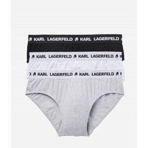 Spodní prádlo karl lagerfeld logo briefs set 3-pack různobarevná xl