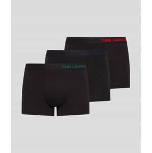 Spodní prádlo karl lagerfeld hip logo trunk 3-pack černá m