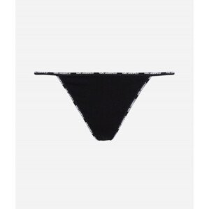 Spodní prádlo karl lagerfeld mini logo g-string černá xl