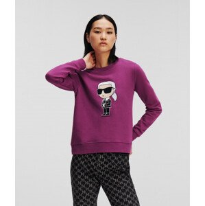 Mikina karl lagerfeld ikonik 2.0 karl sweatshirt fialová s