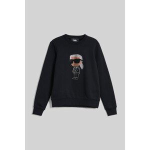 Mikina karl lagerfeld ikonik 2.0 karl rs sweatshirt černá xs