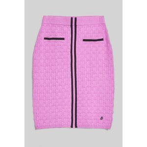 Sukně karl lagerfeld textured classic knit skirt růžová m