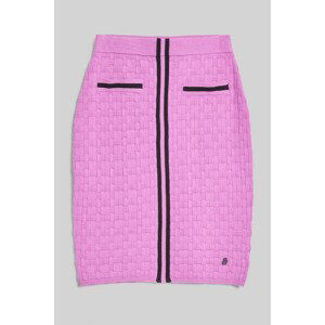 Sukně karl lagerfeld textured classic knit skirt růžová l