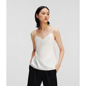 Halenka karl lagerfeld silky camisole bílá s