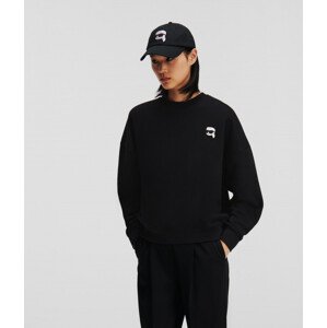 Mikina karl lagerfeld ikonik 2.0 oversize sweatshirt černá s